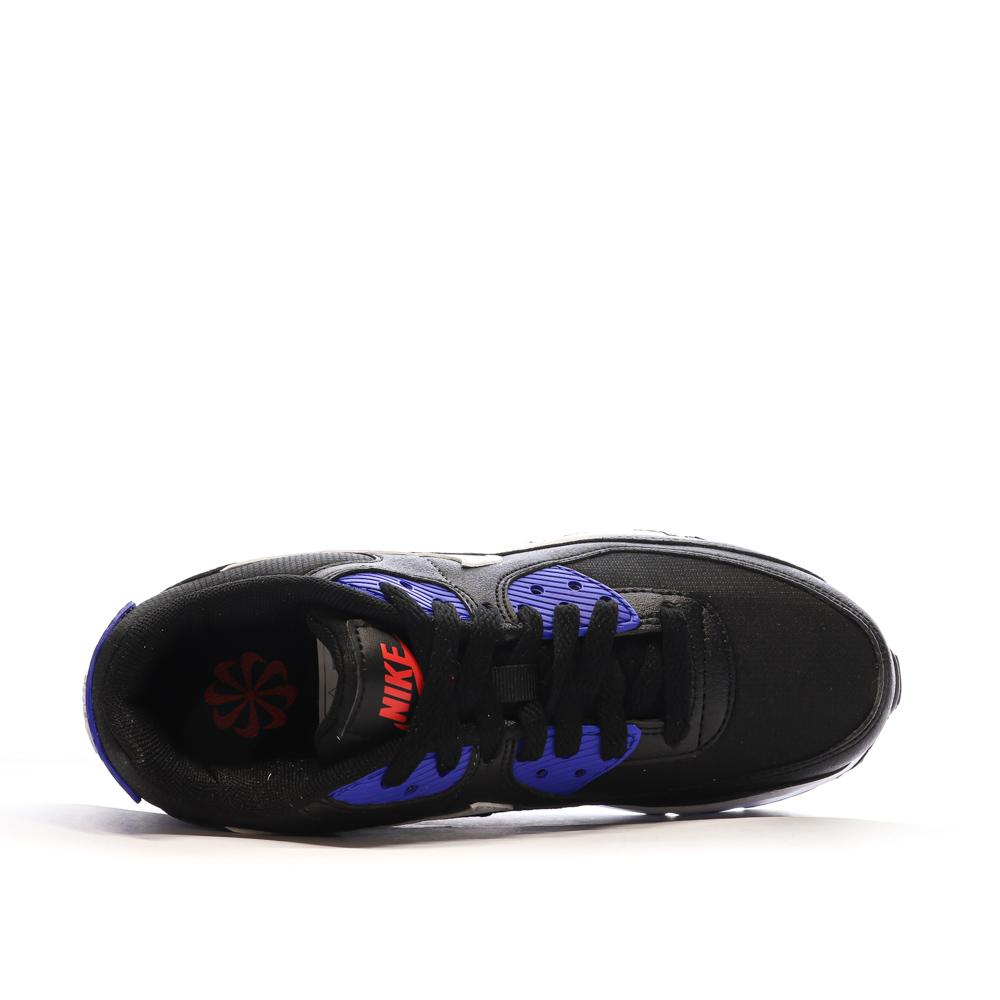 Baskets Noires/Bleu Garçon Nike Air Max 90 vue 4