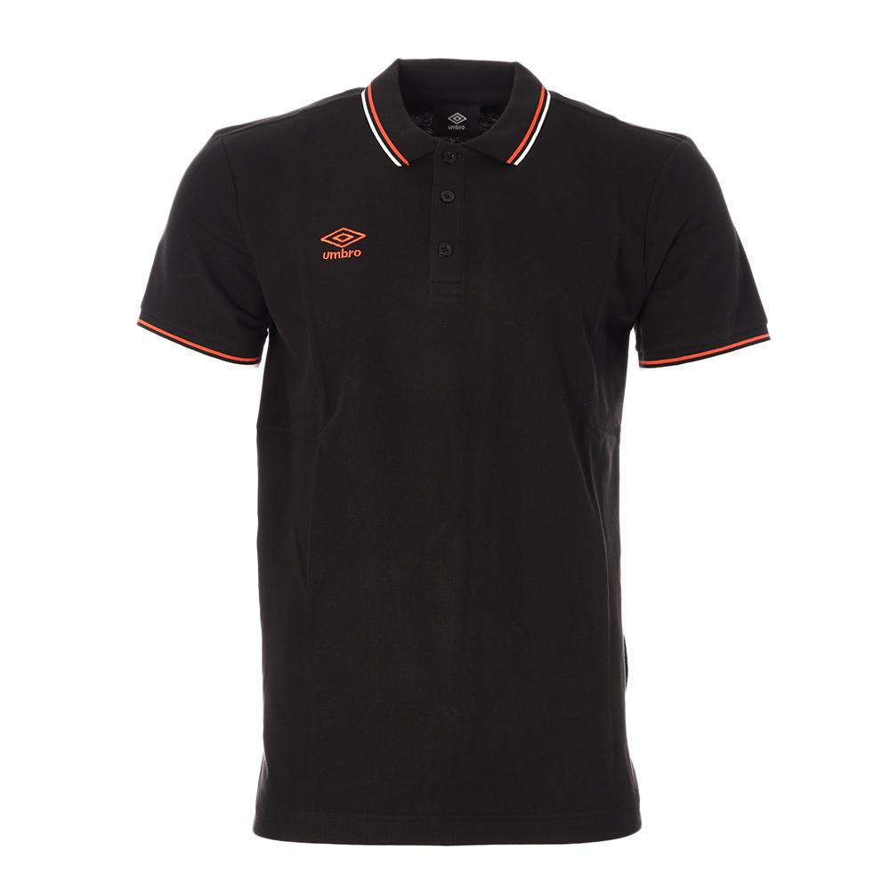 Polo Noir/Rouge Homme Umbro 806450 pas cher