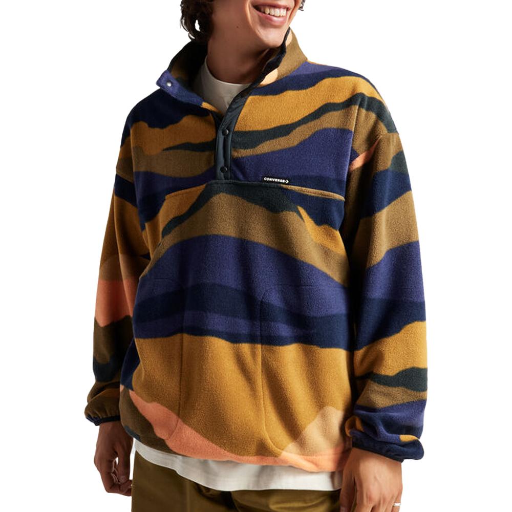 Sweat Polaire Multi couleurs Homme Converse Holiday Mountainscape pas cher