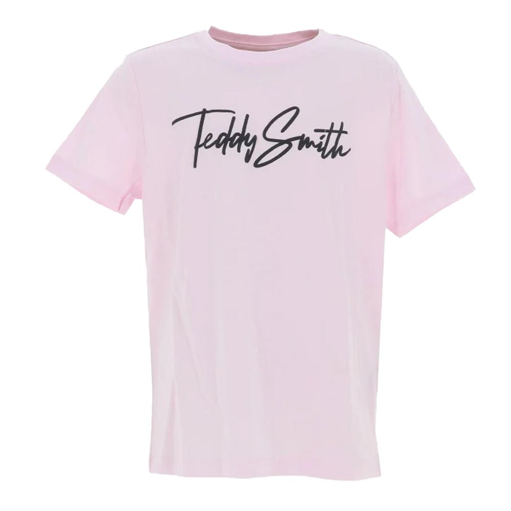 T-shirt Rose Garçon Teddy Smith Evan pas cher