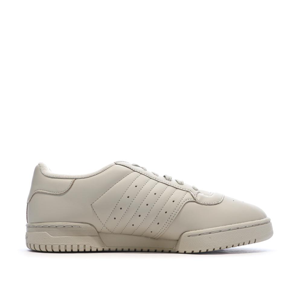 Baskets Blanches Homme Adidas Powerphase vue 2