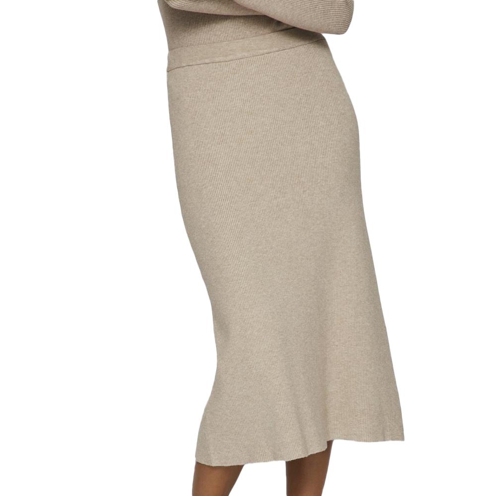 Jupe Beige Femme Vila Comfy A-line pas cher
