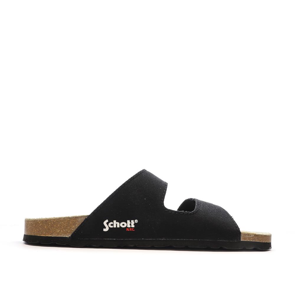 Sandales Noires Homme Schott Arthur vue 2