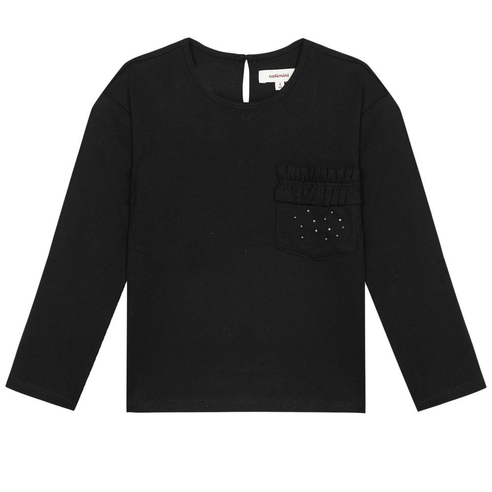 Tee-Shirt Noir Enfant/Fille Catimini CR10215 pas cher