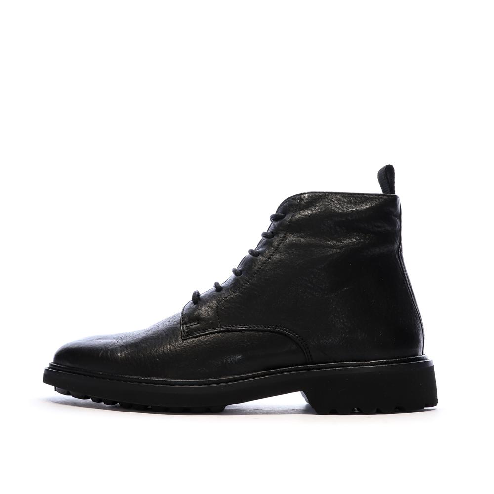 Bottines Noires Homme Geox Cannaregio pas cher