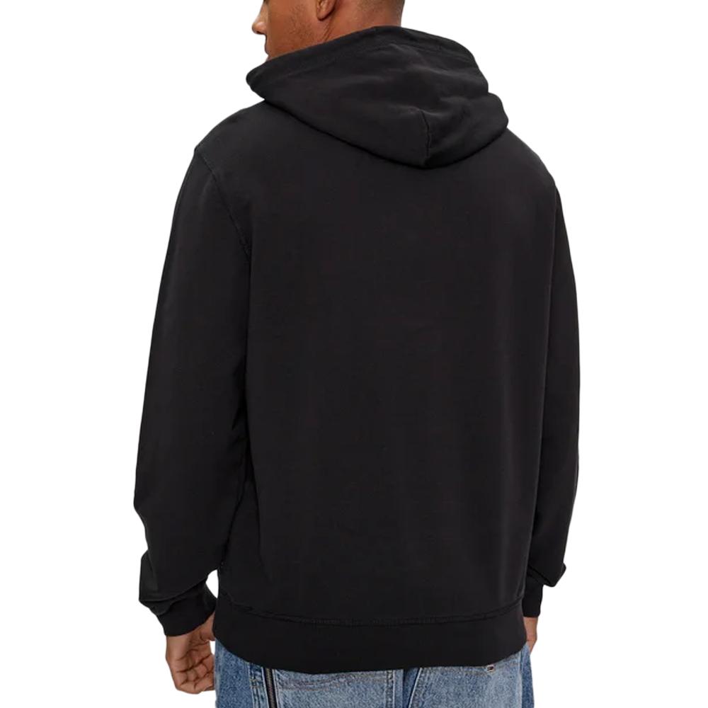 Sweat Noir Homme Tommy Hilfiger Varsity vue 2