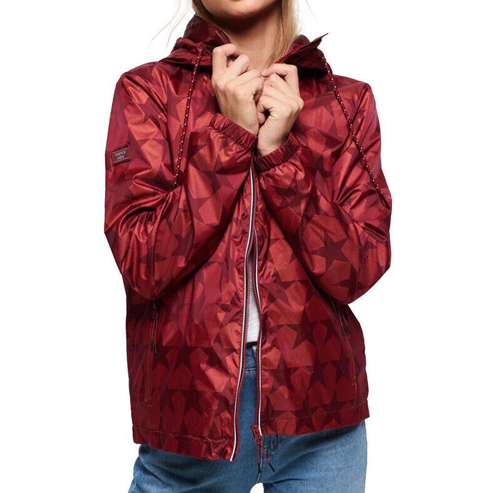Veste Rouge étoiles Femme Superdry RIO pas cher