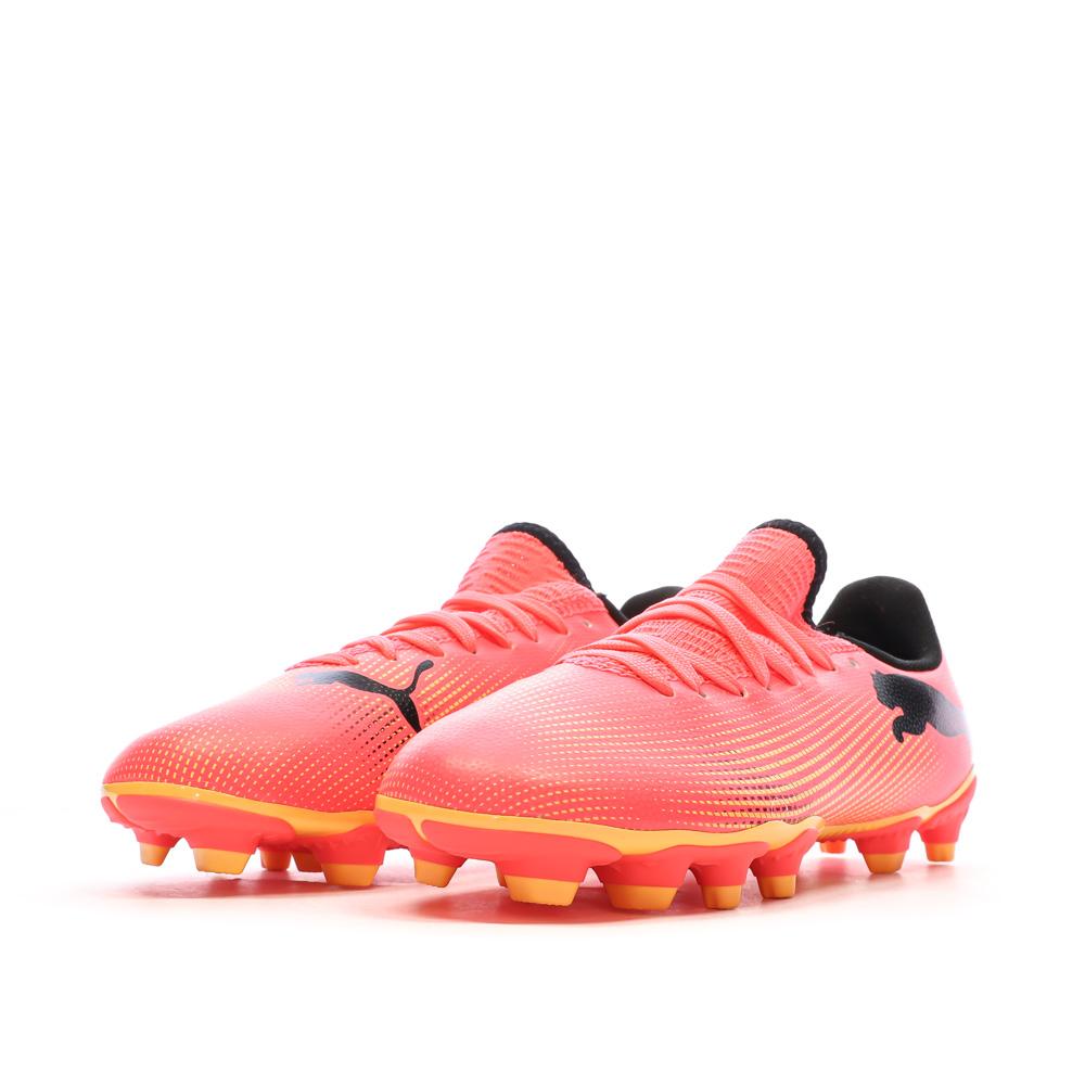 Chaussures de football Orange Garçon Puma Future 7 vue 6