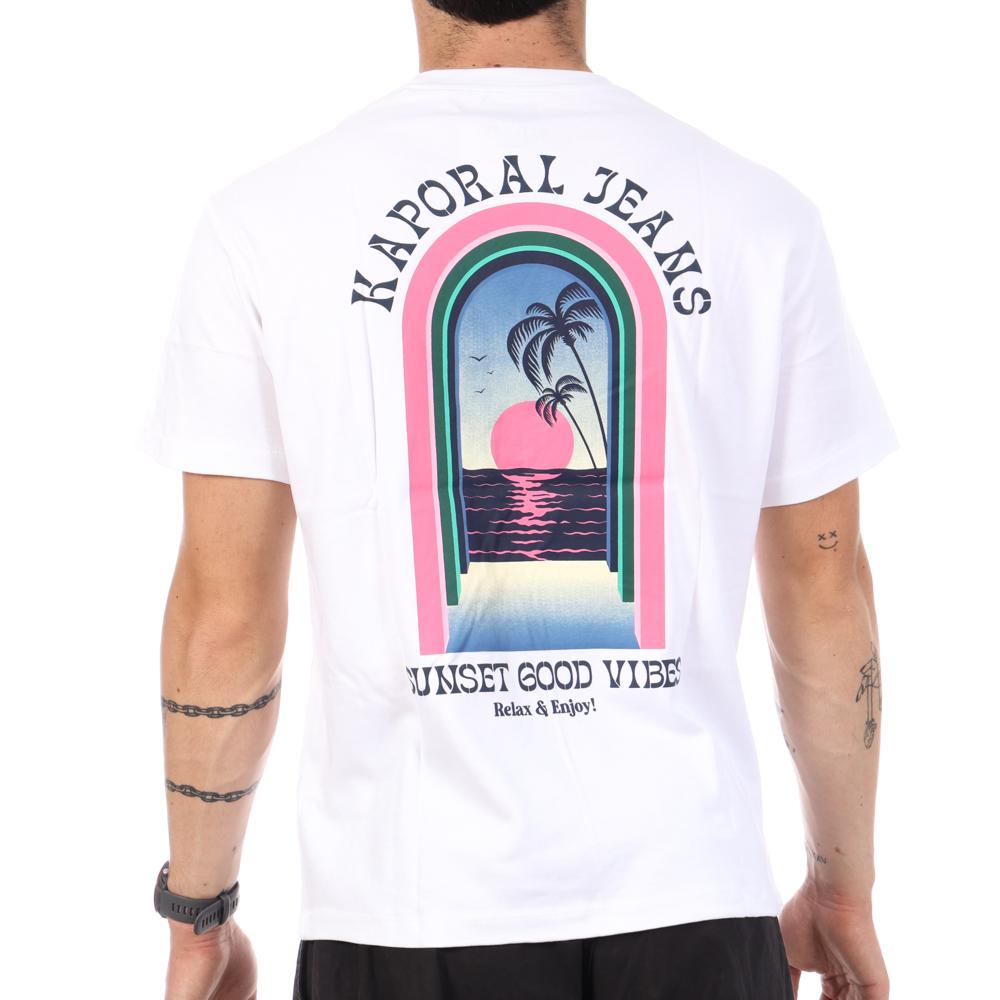 T-Shirt Blanc Homme Kaporal TYGAE vue 2