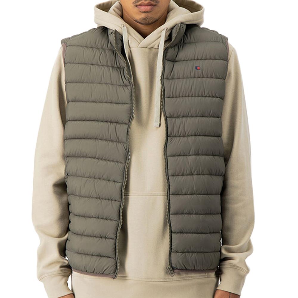 Doudoune sans manches Kaki Homme Teddy Smith B-terry pas cher