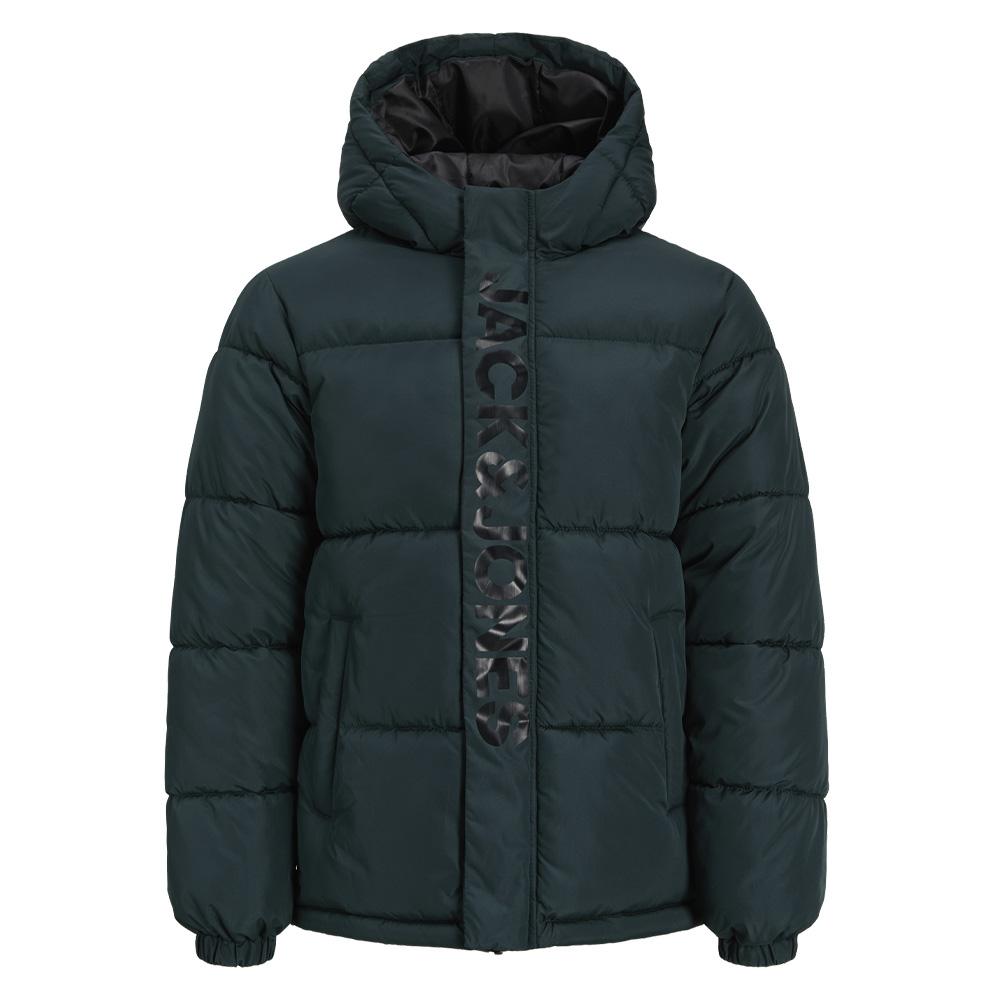 Chaqueta acolchada verde oscuro para niño de Jack & Jones Haste Puffer ver 2