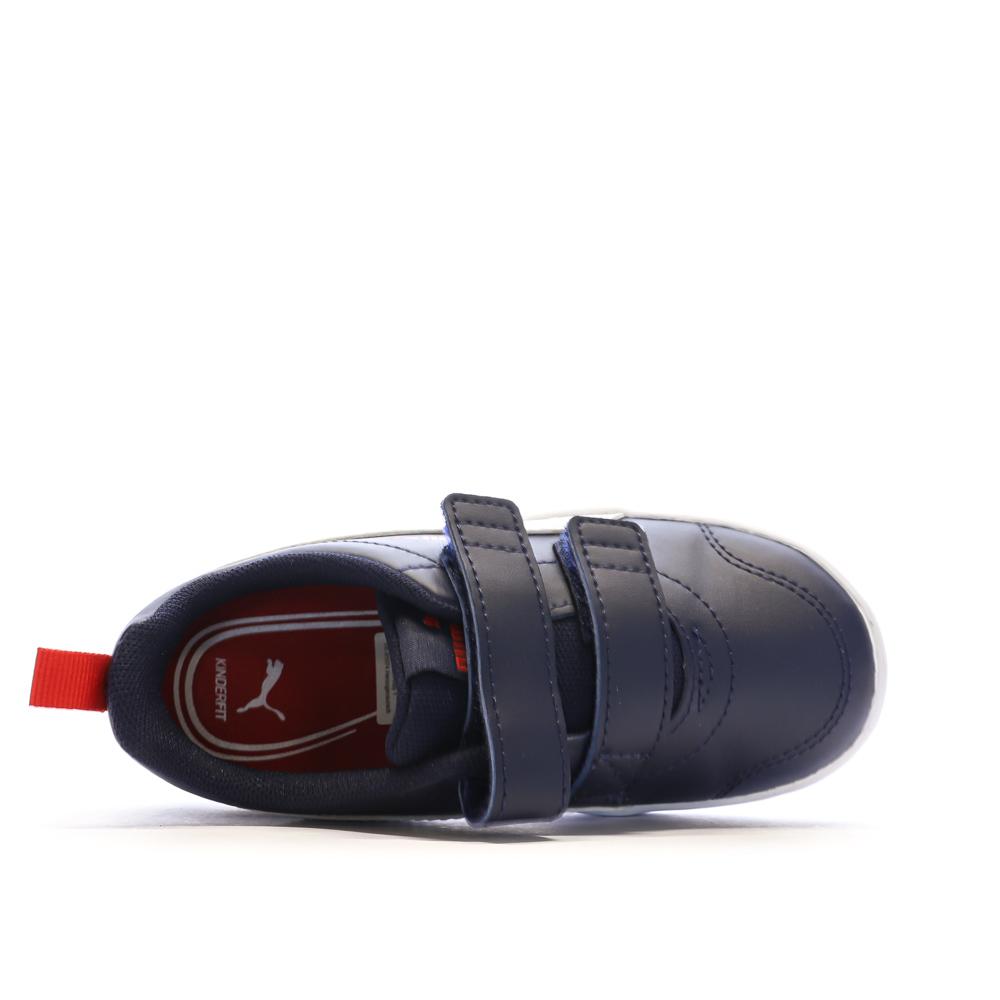 Baskets Marine Garçon Puma Courtflex V2 vue 4