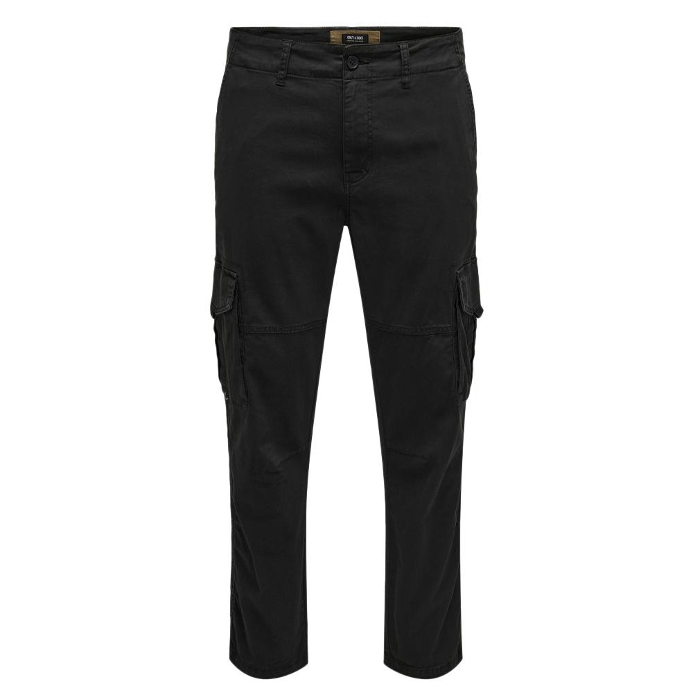 Pantalon Cargo Noir Homme Only & Sons Dean vue 3