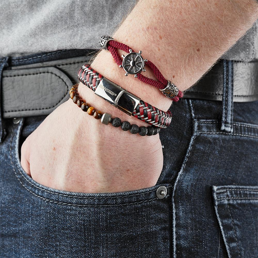Bracelet Bordeaux Homme Geographical Norway 315024 vue 2