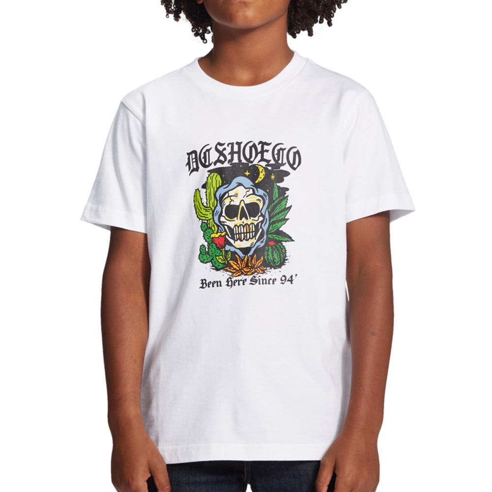 T-Shirt Blanc Garçon DC Shoes Been Here pas cher