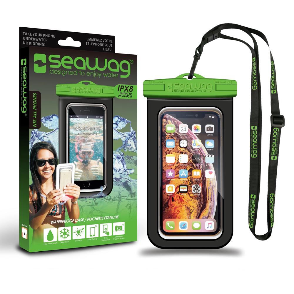 Pochette étanche universelle smartphone Seawag noir/vert B3X pas cher