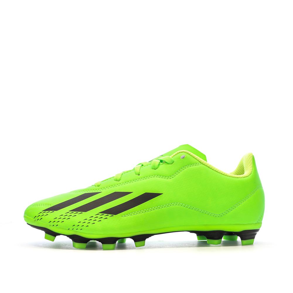 Chaussures de Foot Vertes Junior Adidas X Speedportal.4 FxG vue 8