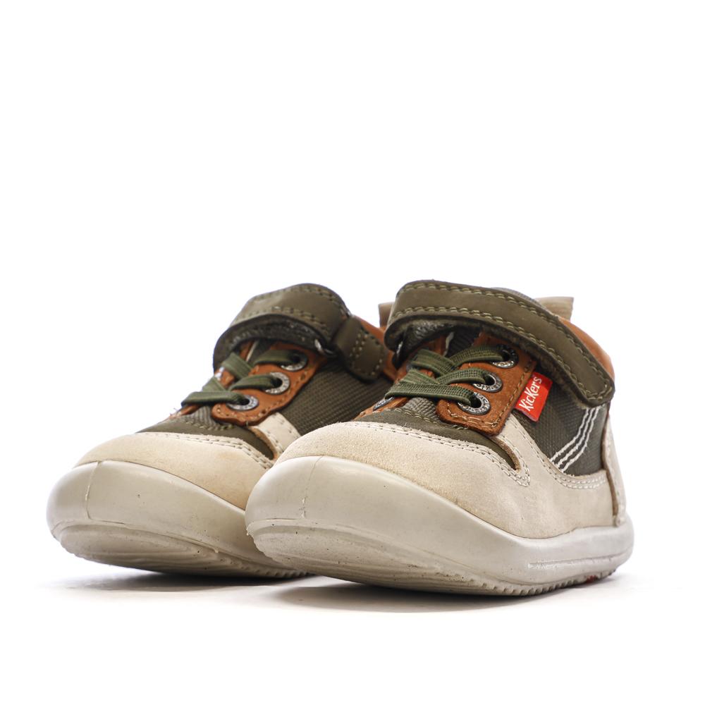 Baskets Hautes Beige/Camel Garçon Kickers Bottillon vue 6