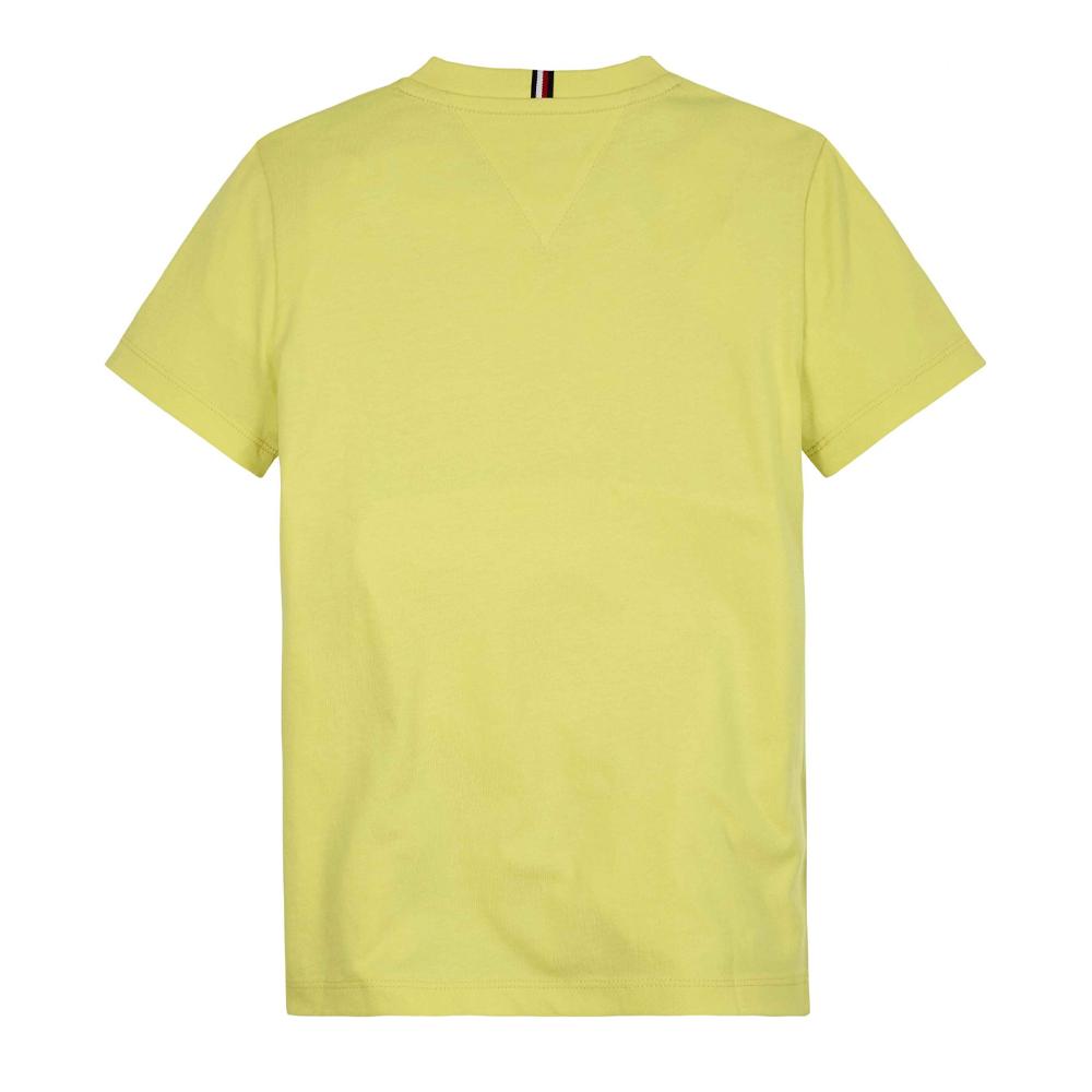 T-shirt Jaune Junior Tommy Hilfiger Logo vue 2