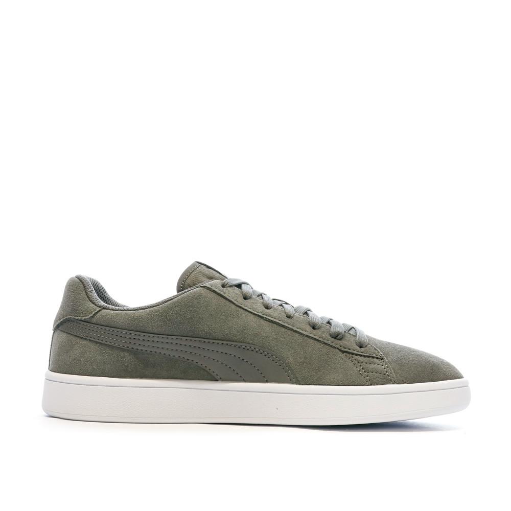 Baskets Grises Homme Puma Smash v2 vue 2