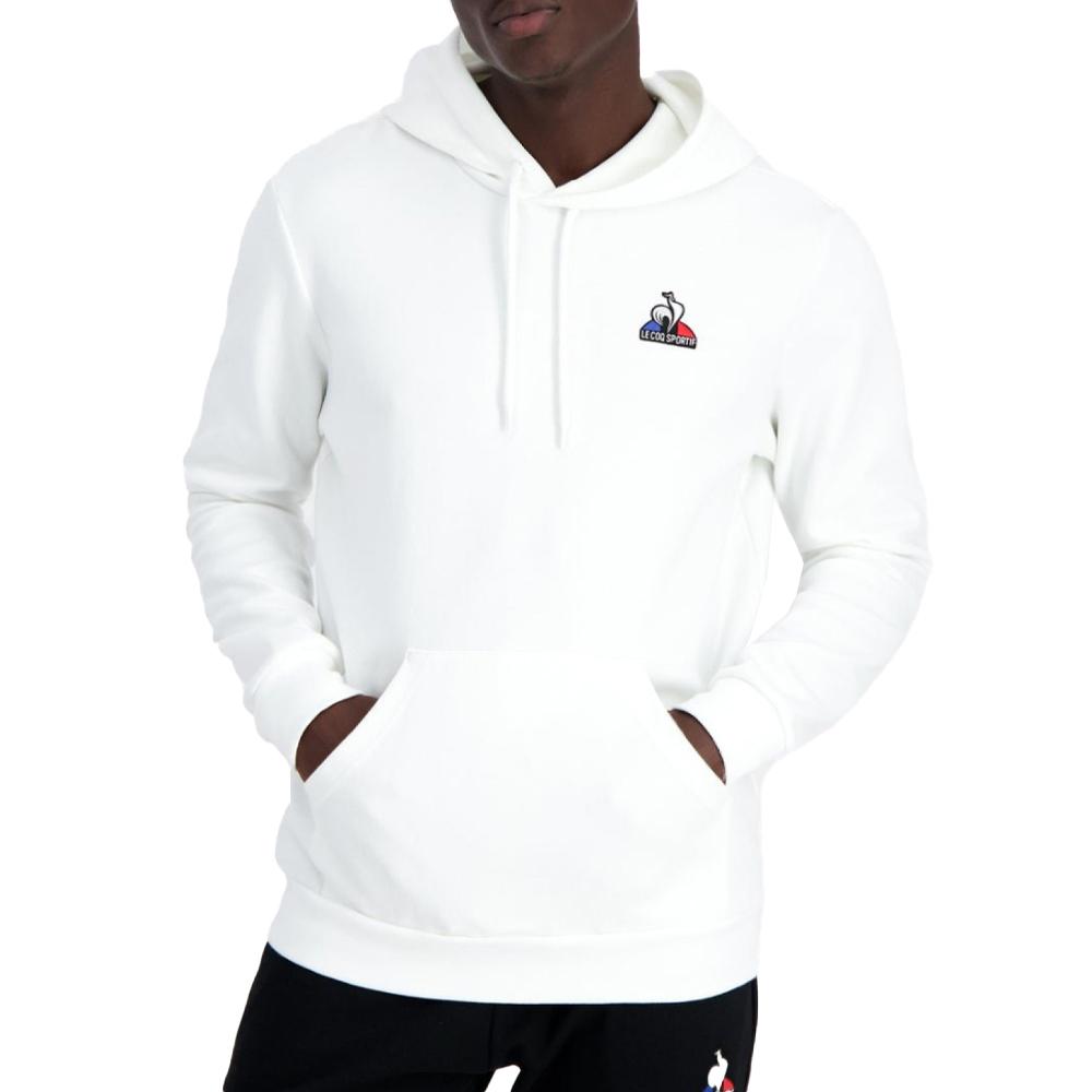 Sweat Blanc Homme Le Coq Sportif Hoody pas cher