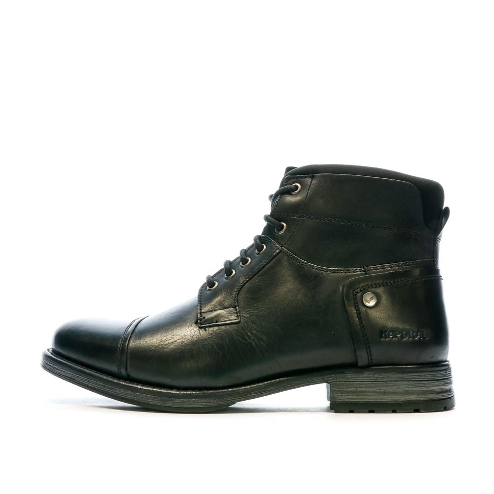 Boots Noir Homme Kaporal Guilde pas cher