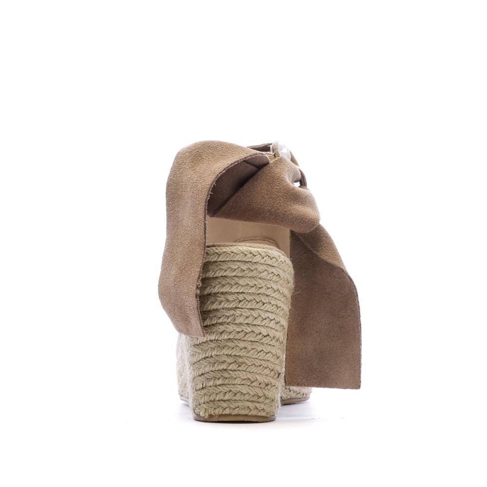 Sandales Compensées Taupe Femme Chattawak Charlotte vue 3