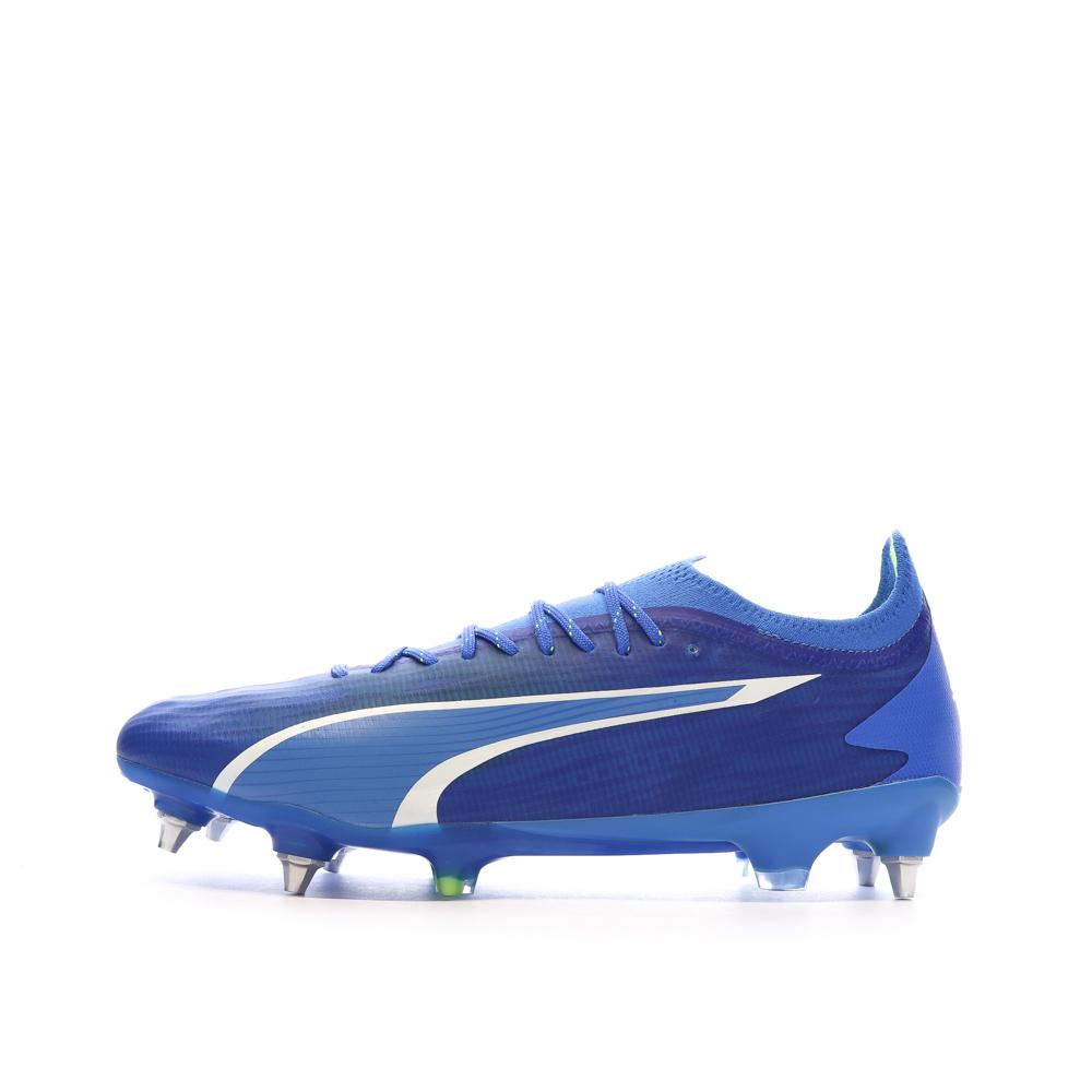 Chaussures de Foot Bleues Homme Puma Ultra Ultimate MxSG pas cher