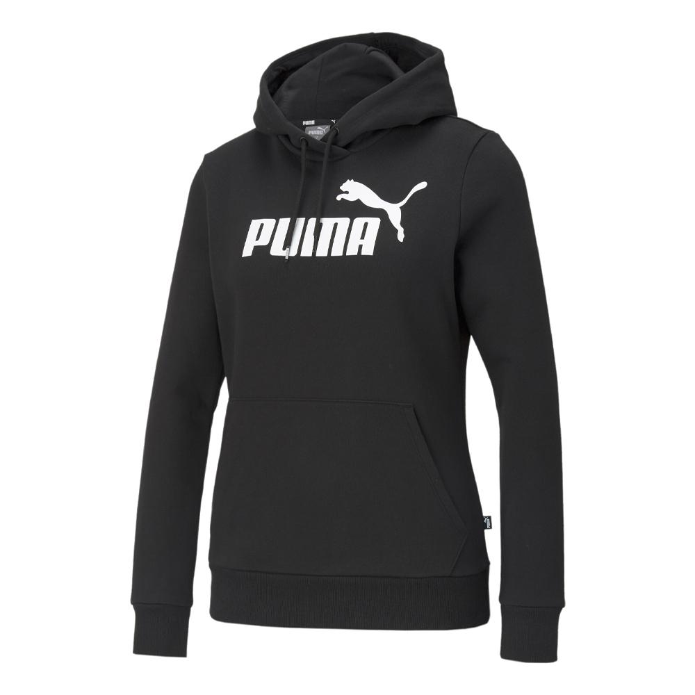 Sweat à Capuche Noir Femme Puma Logo Hoodie pas cher