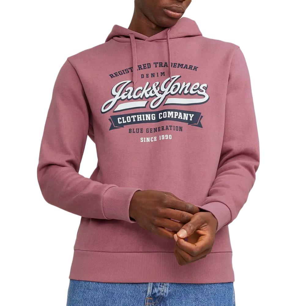 Sweat Rose Homme Jack & Jones Logo pas cher