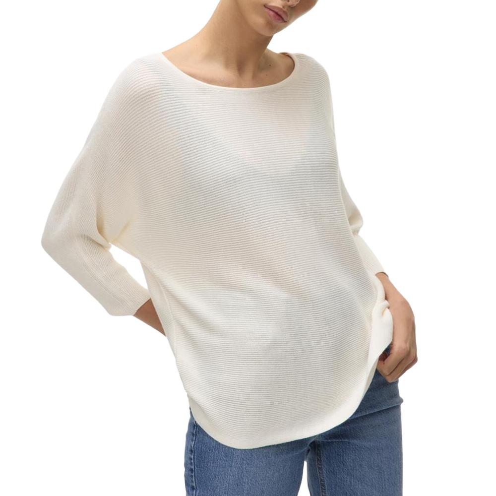 Pull Blanc Femme Vero Moda Nora pas cher