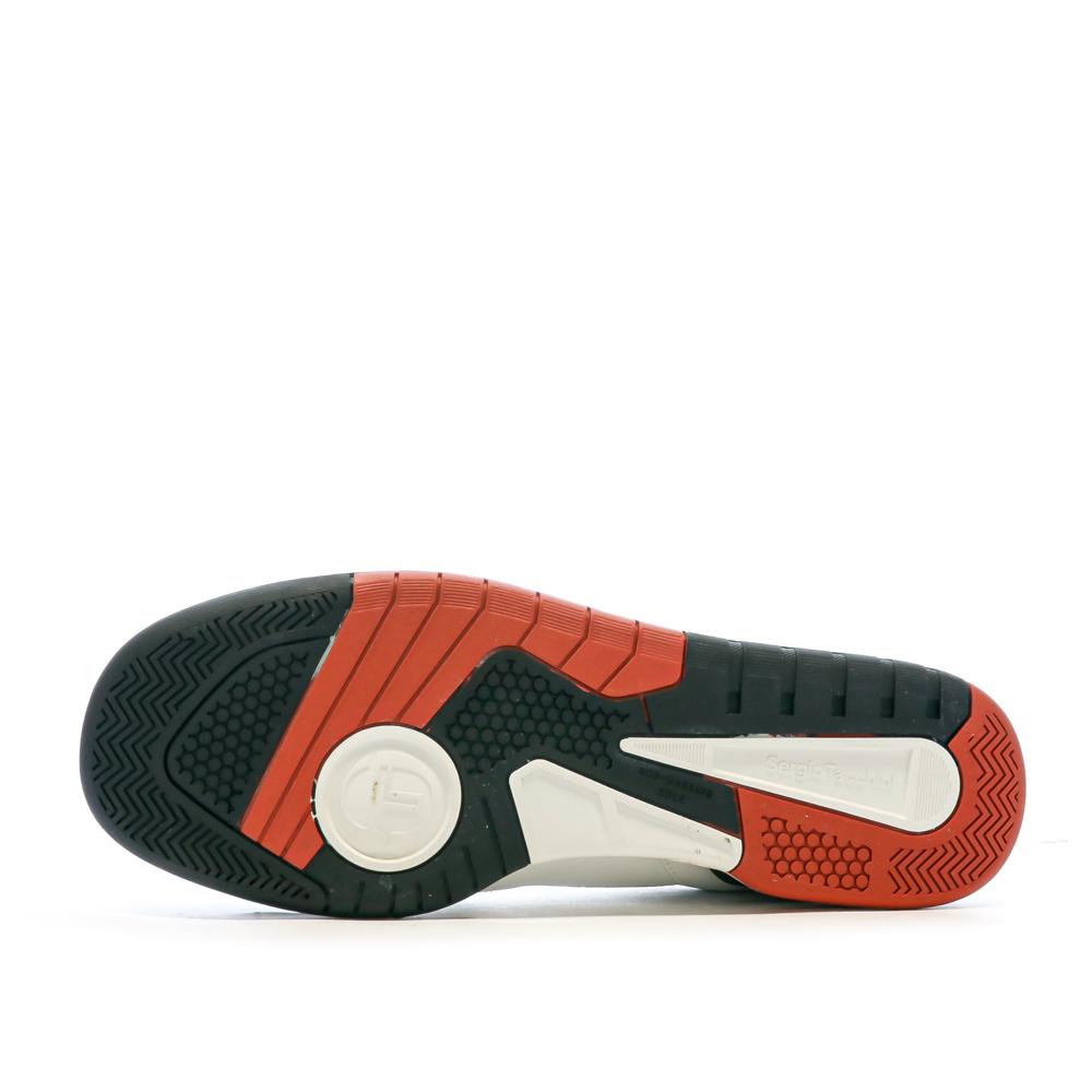Baskets Blanche/Noir/Rouge Homme Sergio TacchiniMilano vue 5
