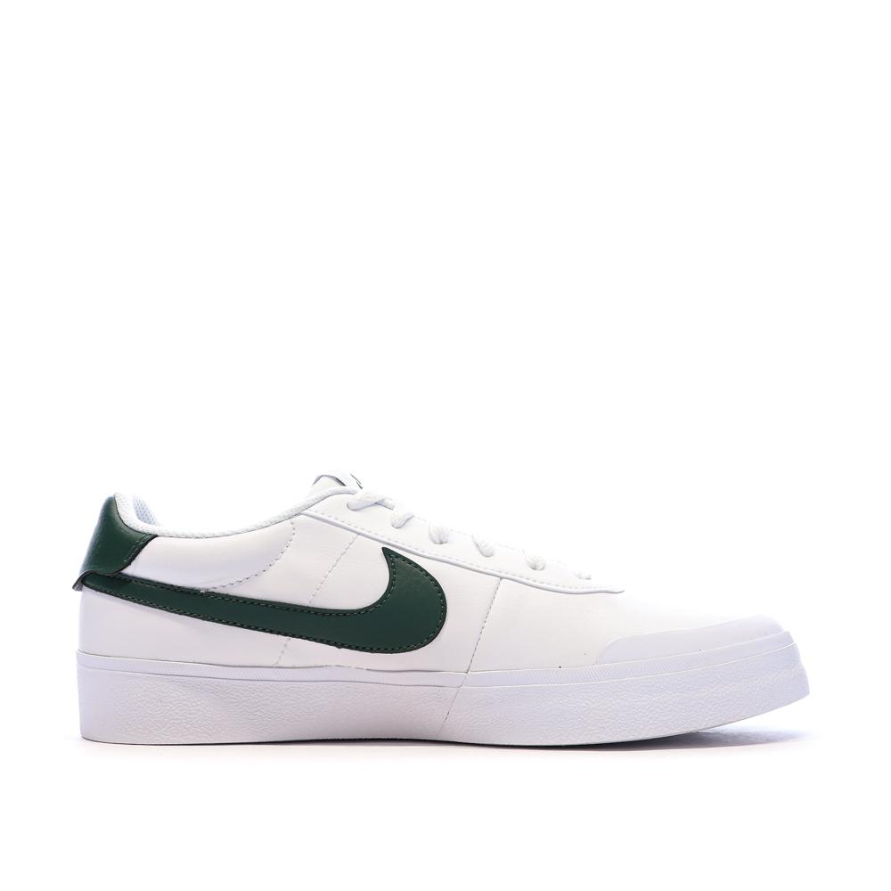 Baskets Blanches/Vertes Homme Nike Court Shot vue 2