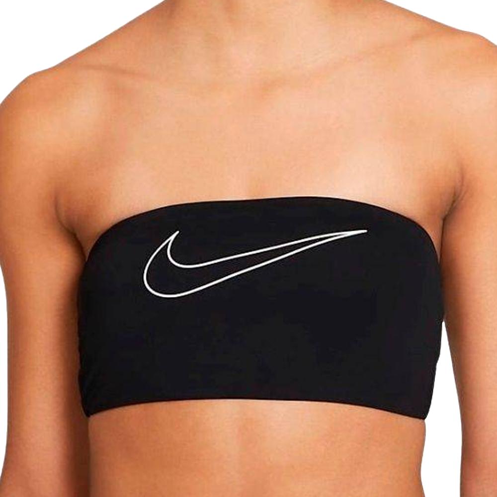 Haut de maillot de bain Noir Femme Nike Bandeau Bikini pas cher