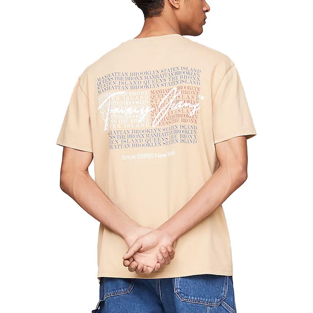 T-shirt Beige Homme Tommy Hilfiger Vintage vue 2