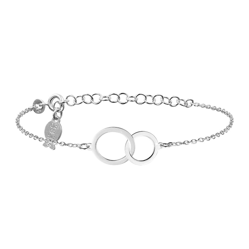 Bracelet Cercles Argenté Clio Blue Milena pas cher