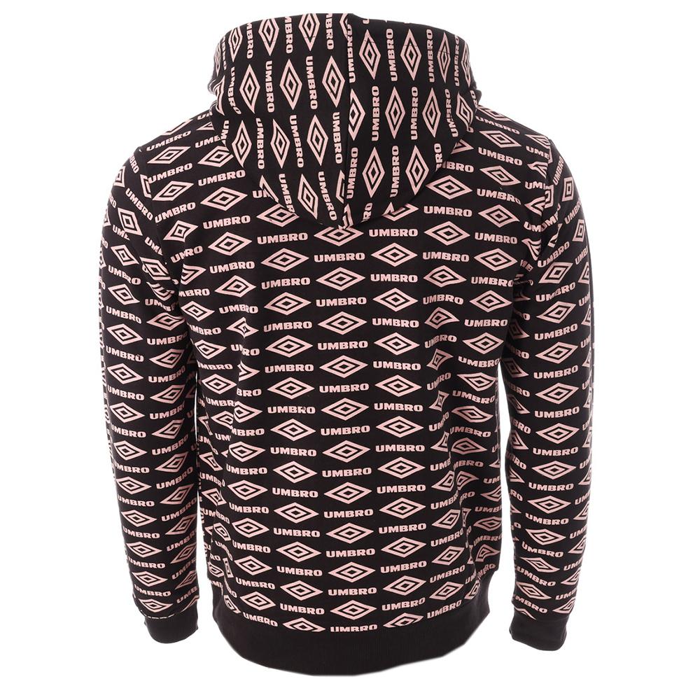 Sweat à Capuche Noir/Rose Homme Umbro Heritage vue 2