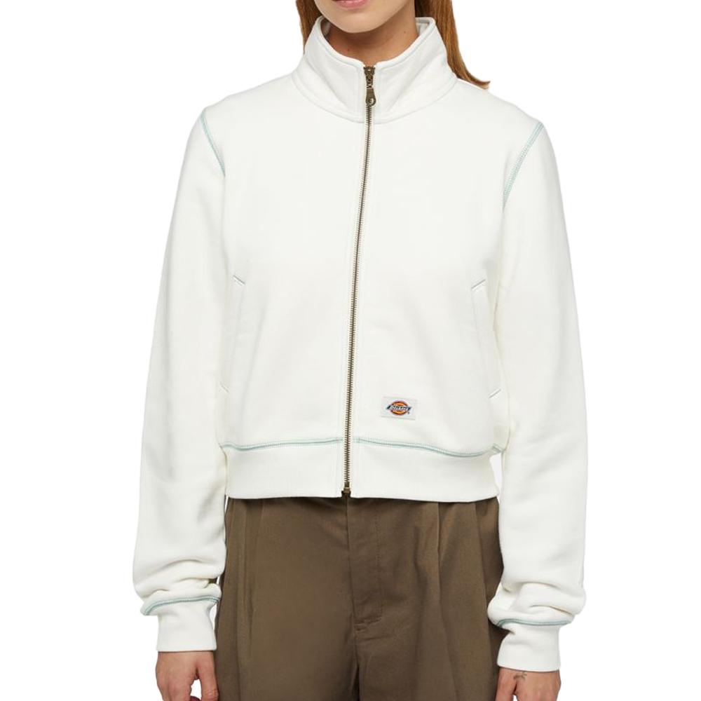 Sweat Zippé Blanc Femme Dickies Arlee pas cher