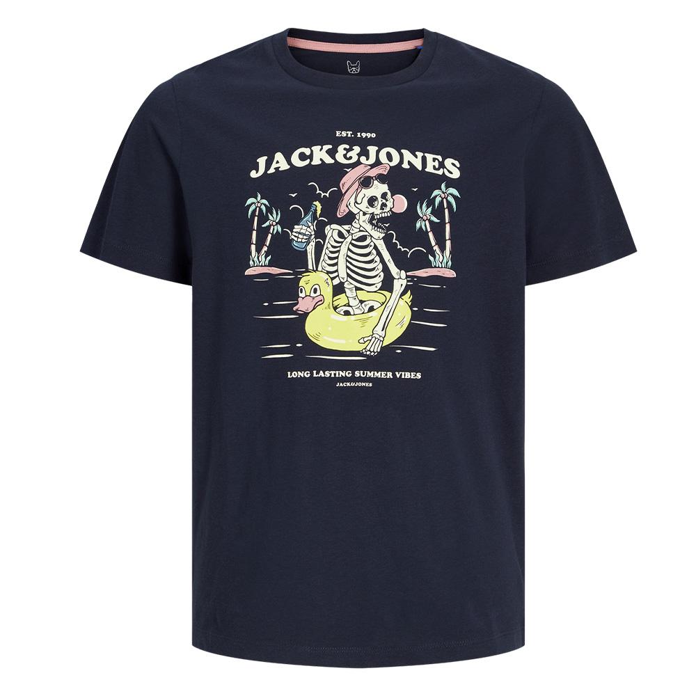 T-shirt Marine Garçon Jack & Jones Elijah 12269825 vue 3