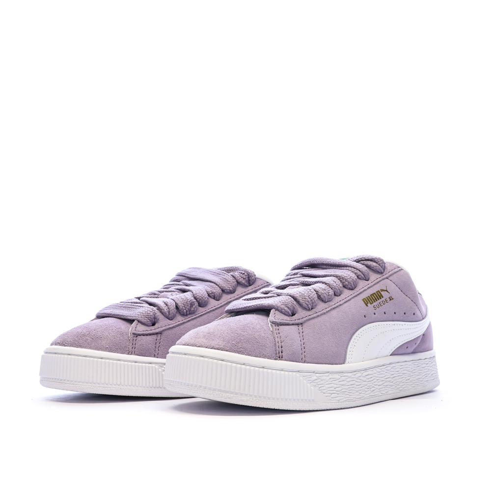 Baskets Mauve Femme Puma Suede XL vue 6