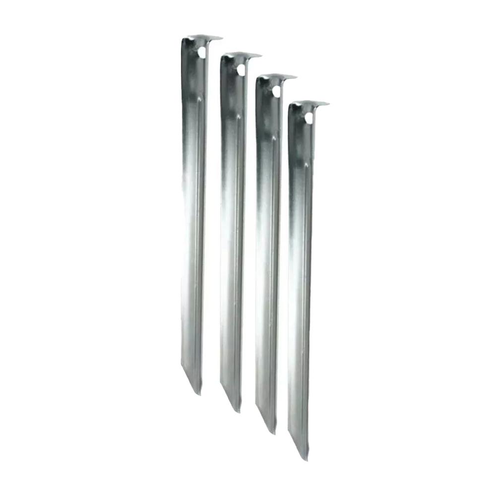 x6 Piquets Toile de tente Élémenterre Cornières acier 23 cm pas cher