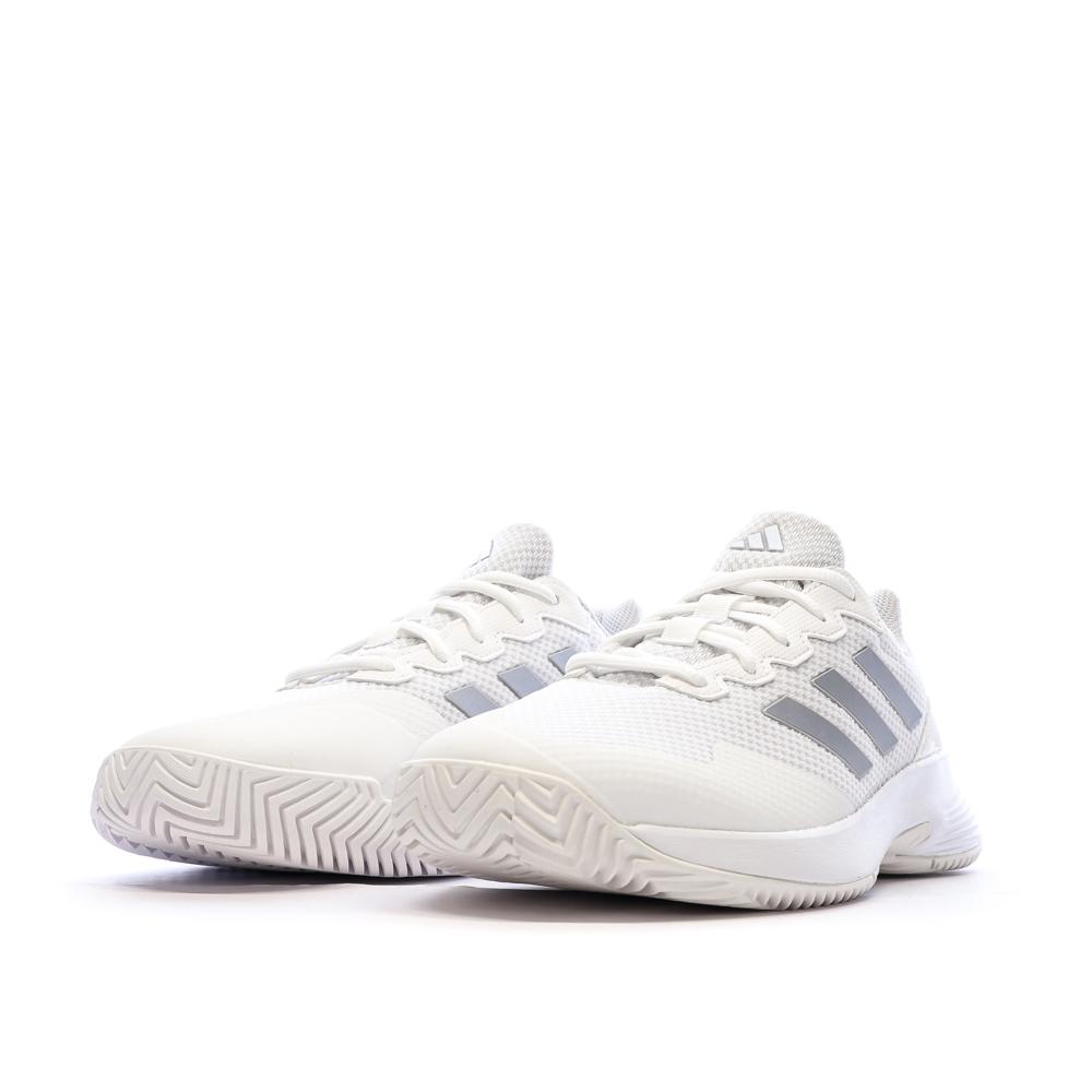 Chaussures de Tennis Blanches Femme Adidas Gamecourt 2 W vue 6