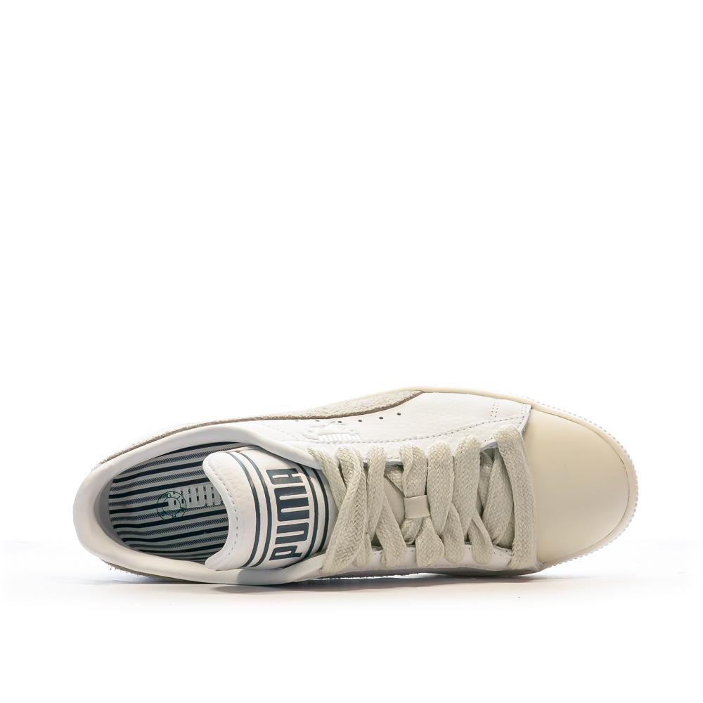 Baskets Blanc/Gris Homme Puma Clyde Q3 Rhuigi vue 4