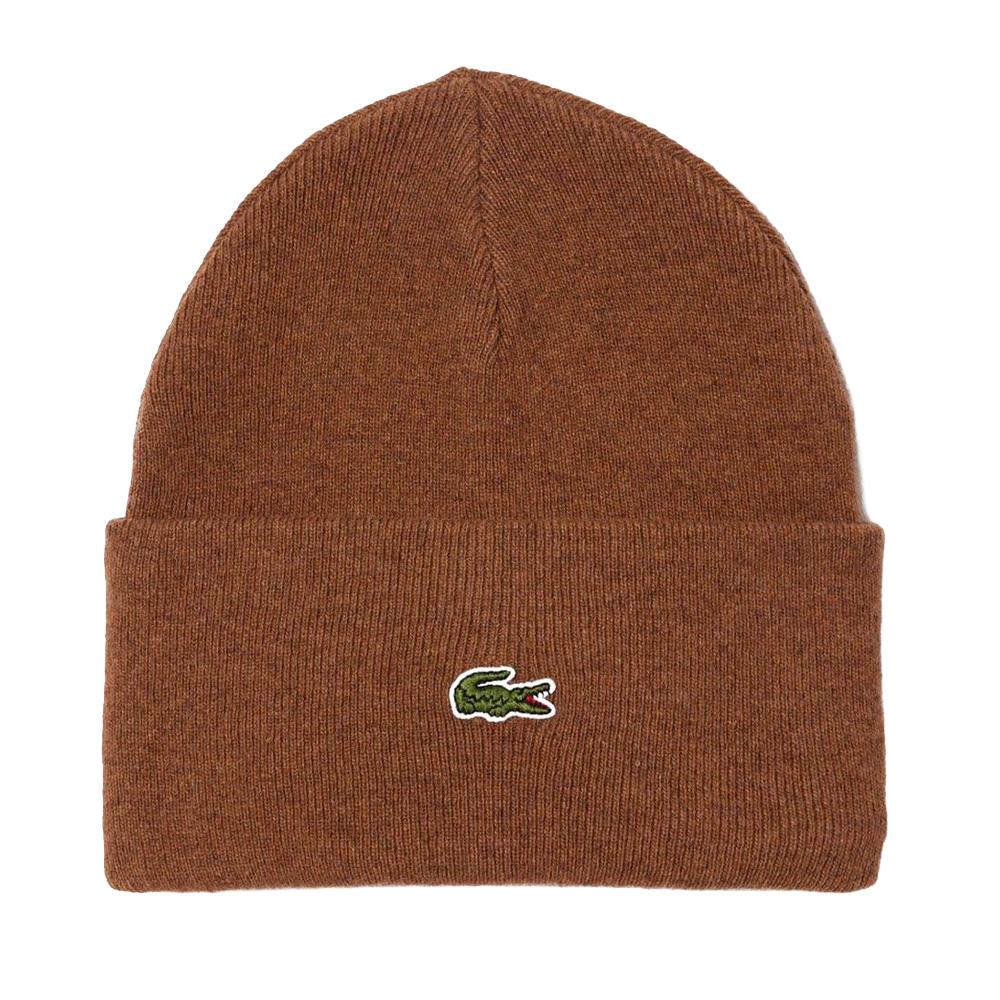 Lacoste Mixed Brown Beanie RB9825 affordable
