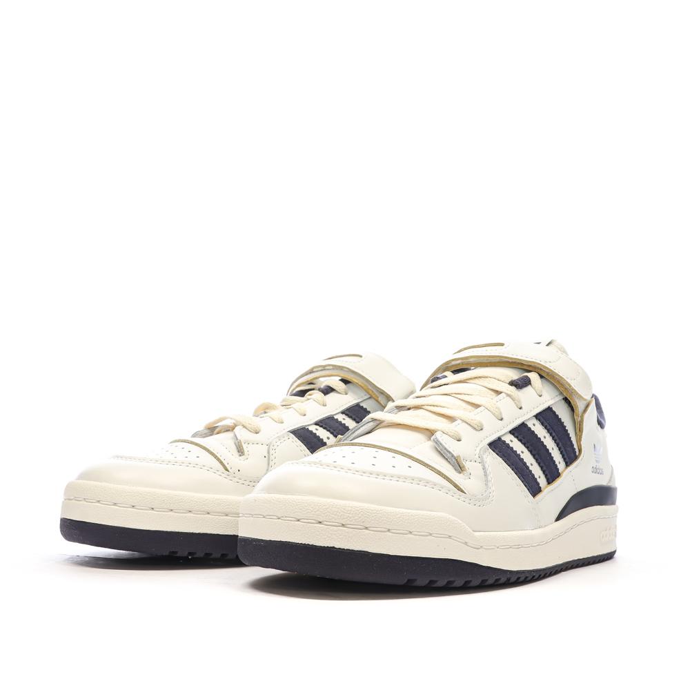 Baskets Blanches/Marine Homme Adidas Forum 84 vue 6