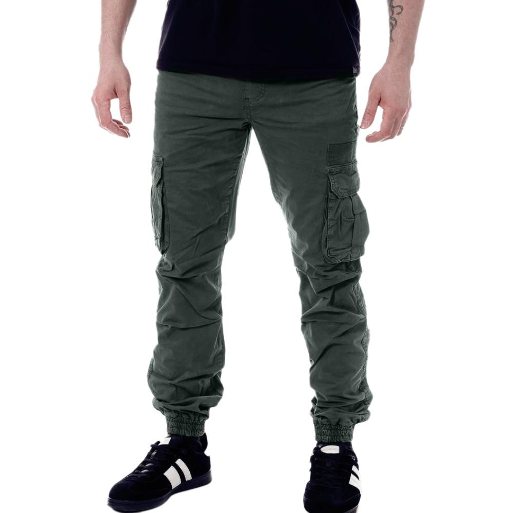 Pantalon Cargo Vert Foncé Homme Paname Brothers Costa pas cher