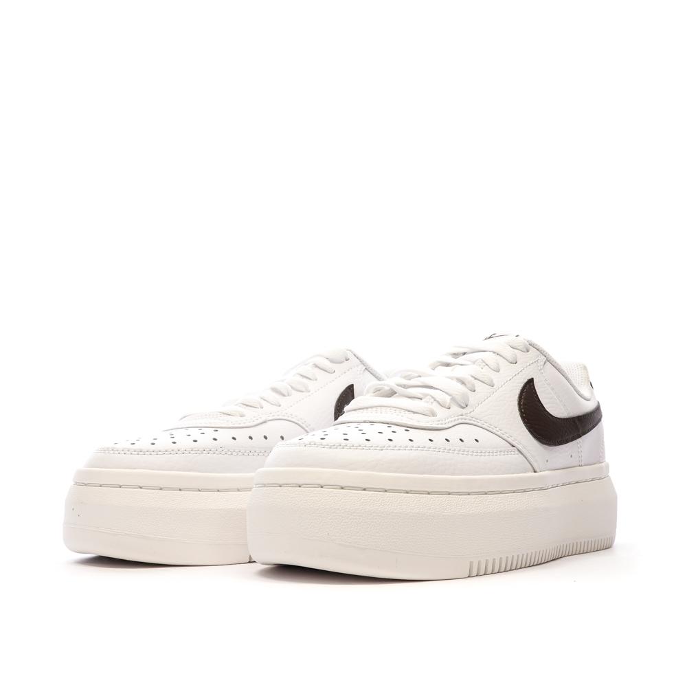 Baskets Blanc/ Noir Femme Nike Court Vision Alta vue 6