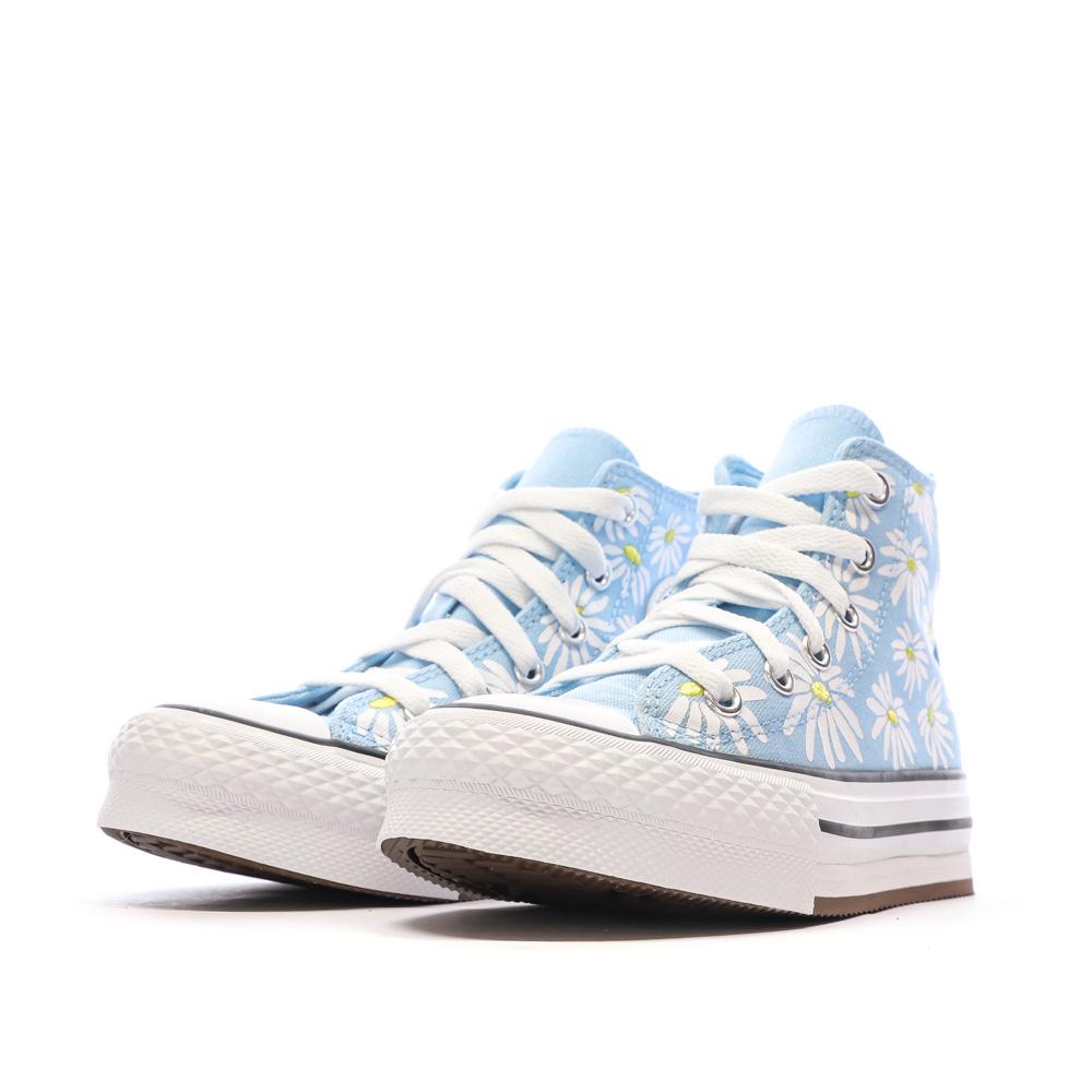 Baskets Bleu Fille Converse Floral vue 6