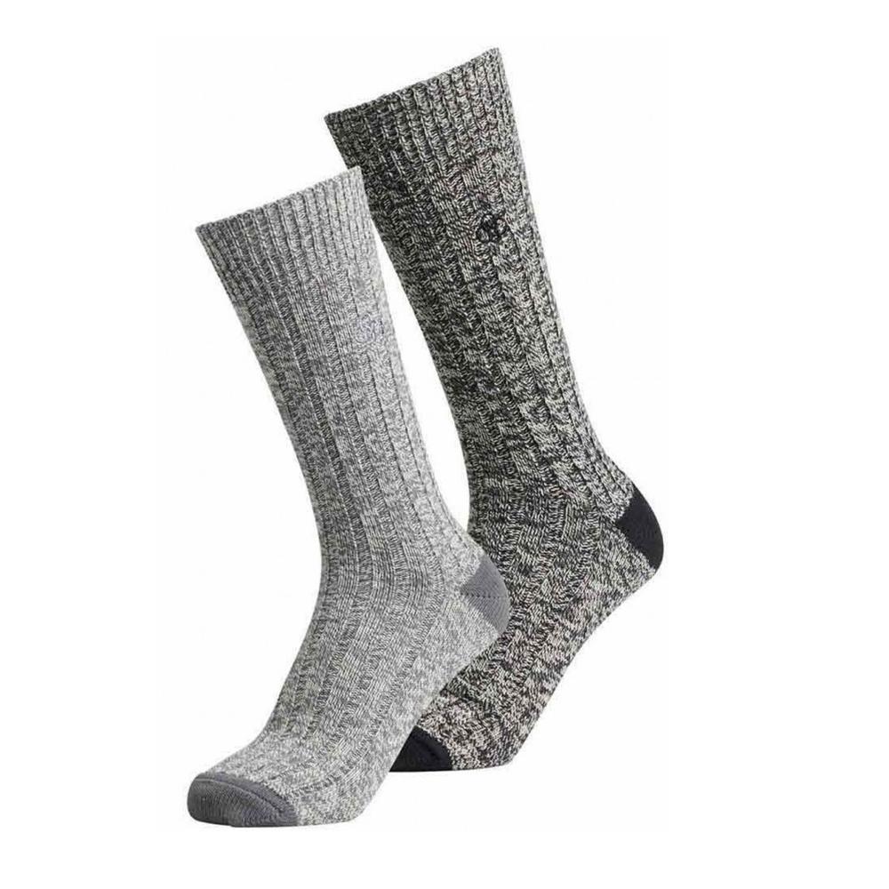 X2 Paires de Chaussettes Grises Femme Superdry Twist Sock pas cher