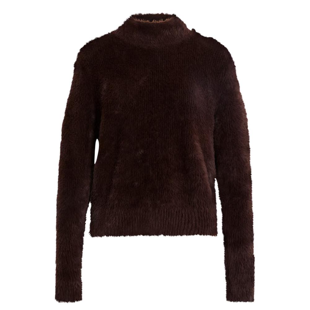 Pull Marron Femme Morgan Duveteuse vue 3